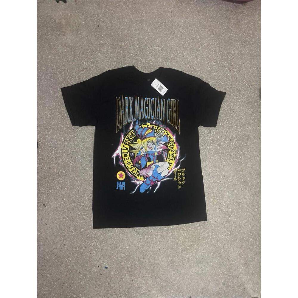 Yugioh Dark Magician Girl Graphic T-Shirt BLK Mens Medium New